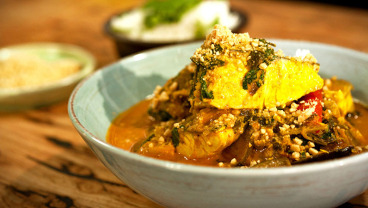 Malajskie rybne curry