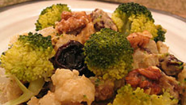 Sałatka z majonezem z bakłażana