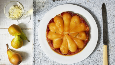 Tarta Tatin z gruszkami i rozmarynem