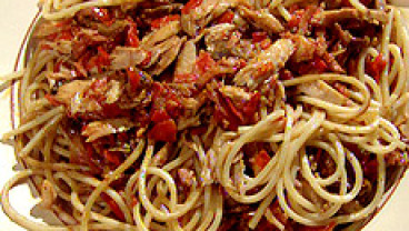 Spaghetti z sosem alla cerepiera