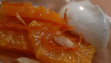 Pomarańcze z kandyzowaną skórką w karmelu