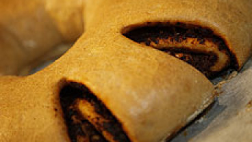 Wieniec z ciasta na focaccię