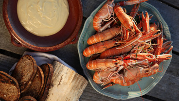 Langustynki z majonezem chrzanowym