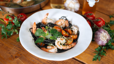 Krewetki w winnym sosie bez wina