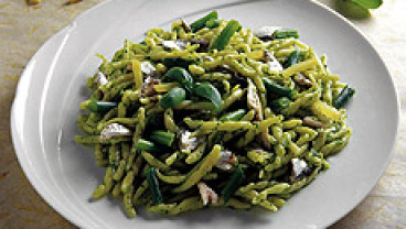 Trofie z pesto i sardelami