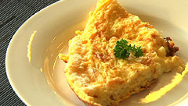 Puszysty omlet z serem
