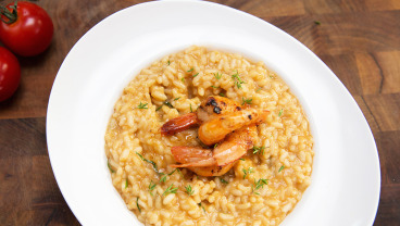 Risotto z krewetkami i ziołami