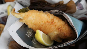 Ryba smażona w algach z remuladą