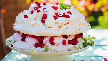 Tort Pavlova z pianką marshmallow