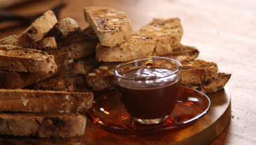 Biscotti z sosem mocca