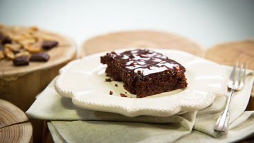 Brownie z masą czekoladowo-karmelową