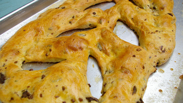 Chlebek fougasse