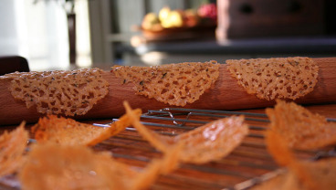 Parmezanowe ciasteczka typu &#8222;tuile&#8221;