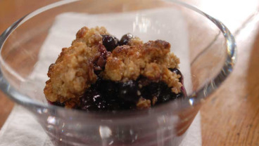 Crumble z borówką amerykańską