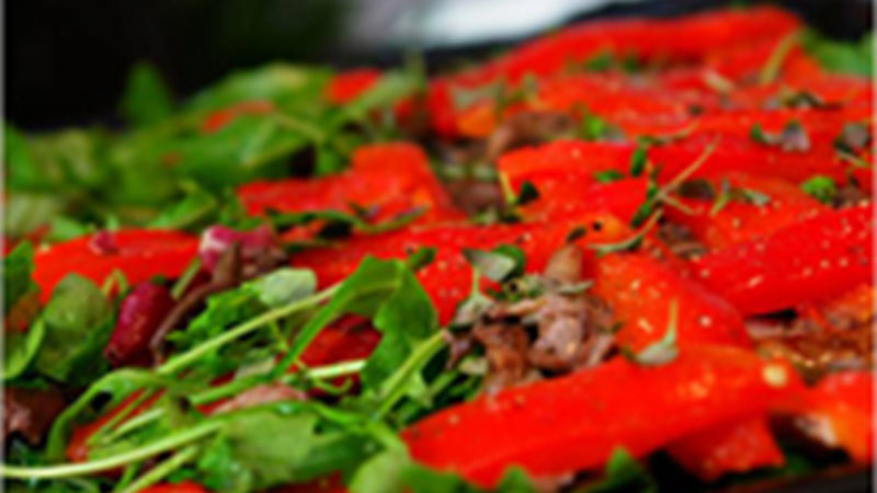 Sałatka z grillowanych grzybów