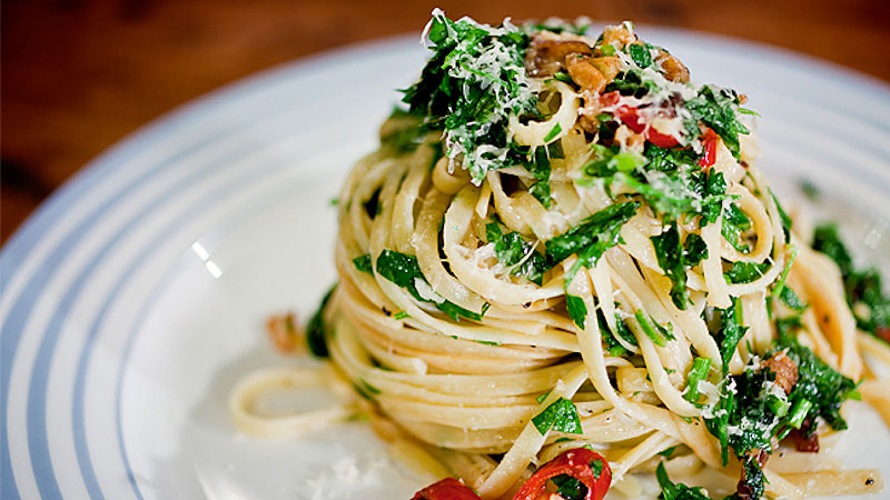 Linguini al olio