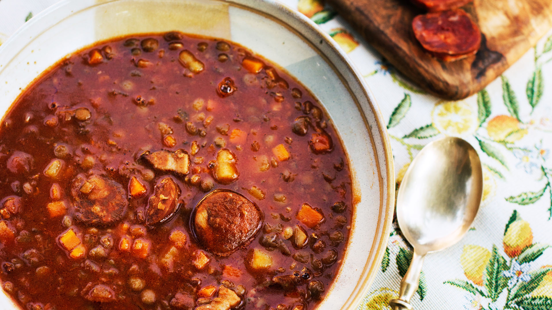 Potaje de lentejas con chorizo