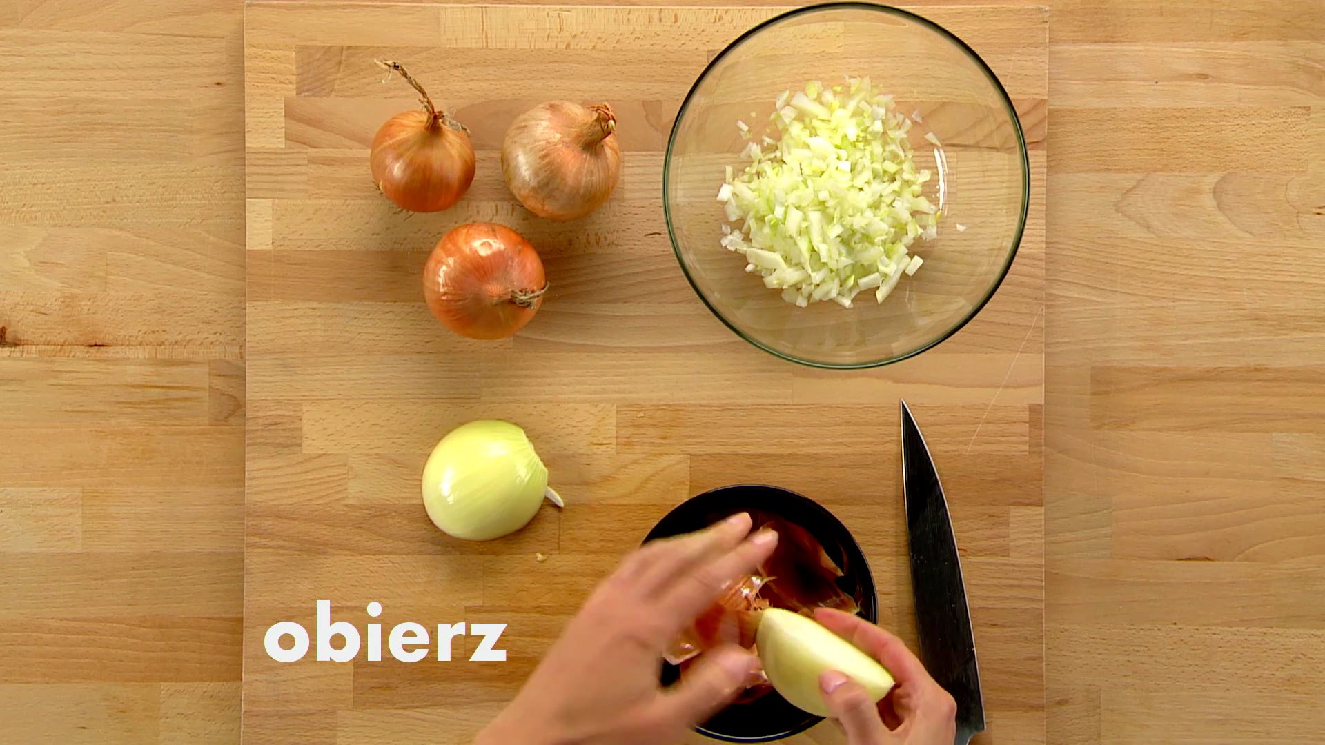 Jak pokroić cebulę w kostkę   